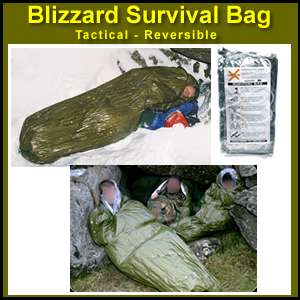 Blizzard Survival Sleeping Bag (Bivvy)   Tactical O.D. / Reversible to 