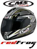 CMS GP5 Full Face Motor Cycle Bike Scooter Helmet Black  