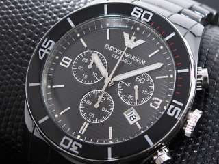   armani ea montre homme chronographe Black watch en céramique ar1421