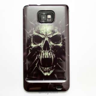 New Skull Plastic Hard Case Cover for Samsung Galaxy S2 i9100  
