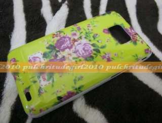 flower soft rubber case for samsung galaxy Ace S5830  