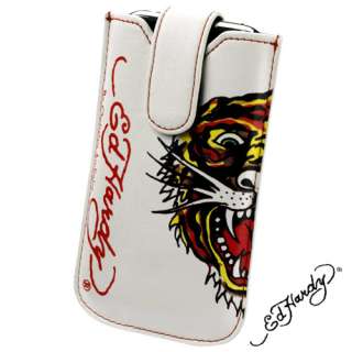 GENUINE ED HARDY TIGER LEATHER CASE FOR HTC WILDFIRE S  