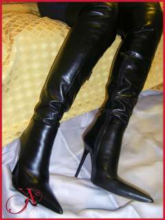 Karla Malthon Extreme Stiletto Boots Made in Italy 37  