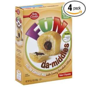 General Mills Fundamiddles Yellow Cupcake Mix with Chocolate, 15.2 