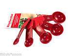PC. MEASURING SPOON SET by KITCHENAID   RED