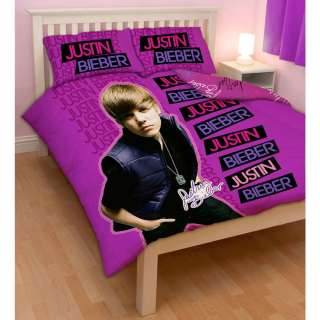 JUSTIN BIEBER FEVER DOUBLE DUVET COVER OFFICIAL NEW  
