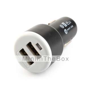   Car Charging Adapter for iPad/iPhone 4/3G/3GS White (5V 2A) #00182415