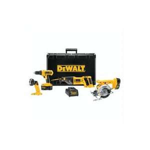  DEWALT DW4CPK2 Heavy Duty 18 Volt Compact 4 Tool Combo Kit 