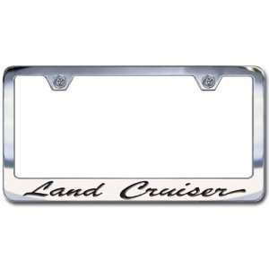  Toyota Land Cruiser Chrome License Plate Frame, Script 