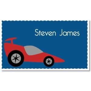  Big Red Race Car Calling Cards 
