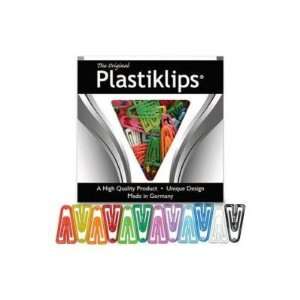  Plastic Paper Clips, Medium, 500/BX, Assorted Colors 