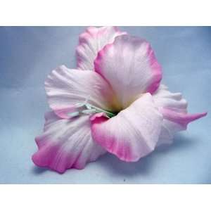  Light Pink Real Touch Day Lily Hair Flower Clip 