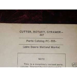  John Deere 207 Gyramor Rotary Cutter OEM Parts Manual 