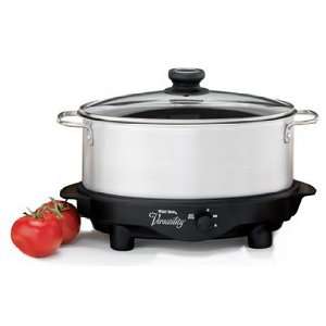 West Bend 84716 Black Oval Versatility Slow Cooker 