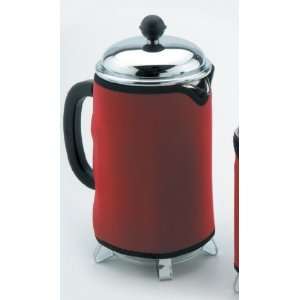    Red Cafetiere / Coffee Press Cozy / Coat   8 Cup