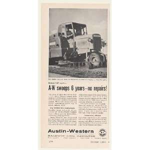  1960 Austin Western Model 60 Street Sweeper Print Ad 