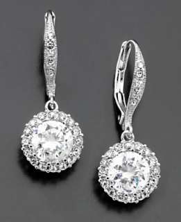 Eliot Danori Earrings, Cubic Zirconia (3 ct. t.w.) and Crystal Accent 