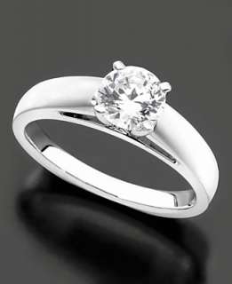 Engagement Ring, Certified Colorless Diamond (3/4 ct. t.w.) and 18k 