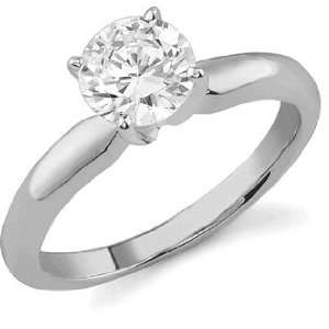  GIA Graded 1 Carat Diamond Solitaire Ring, H Color, SI1 