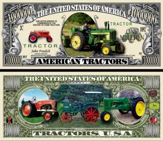 OUR GREEN TRACTOR DOLLAR BILL (500 EA)  