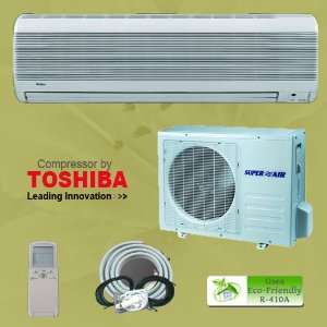  18000 1.5 Ton Btu Ductless Mini Split Air Conditioner Unit 