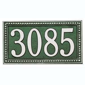   Line Standard Sized Egg & Dart Address Plaques Patio, Lawn & Garden