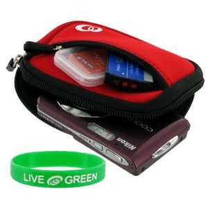   (Spicy Red) Case for Flip MinoHD Camcorder Chrome
