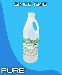 Formic Acid 95% Two   950ML Bee Keeping Etching Miticide Tanning 