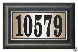 Edgewood Address Plaque with House Numbers Lighted  