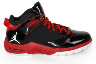   Nike Air Jordan New School Black White Red 469955 001 Basketball Shoes