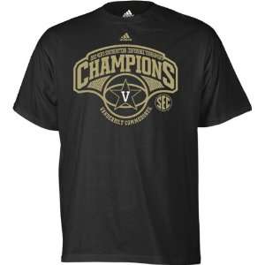  Vanderbilt Commodores Black adidas 2012 SEC Basketball 