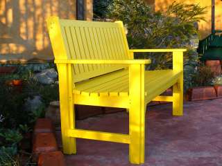 PATIO GARDEN BENCH FROM RECYCLED PLASTIC HEAVY DUTY  