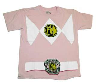 Pink Power Ranger TV Show Costume T Shirt Tee  
