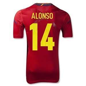  adidas Spain 11/13 ALONSO Authentic Home Soccer Jersey 