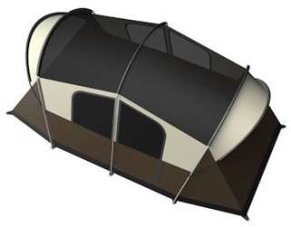 The two room tent offers room for the whole family, while a mesh 