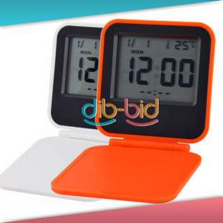 Digital Travel Alarm Clock and Calendar with EL Backlight Thermomete 