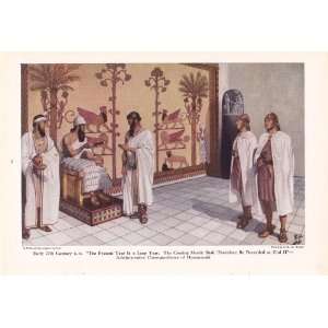  1951 Ancient Mesopotamia Hammurabi sits in Throne Room   H 
