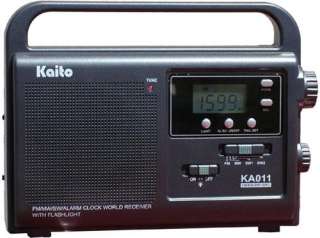 Big Digital Display Solar AM FM Shortwave Clock Radio  