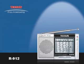 Tecsun R912 AM FM Shortwave 12 Band Radio Receiver D110  
