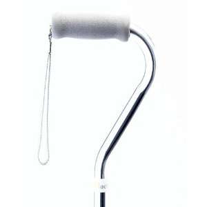 Aluminum Cane With Silver Color Design with Offset Handle and Foam 