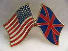 british american flag uk lapel pin nice 