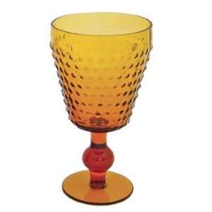   Tracey Porter 1109200 Dots Amber Goblet   Pack of 4