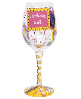 Lolita Love My Wine Birthday Girl Wine Glass   Red Wine   Drinkware 
