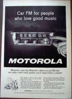 1962 Vintage Ad Motorola FM 900 Car Radio for people who love good 