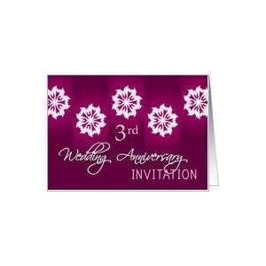  3rd wedding anniversary invitation Card Health & Personal 