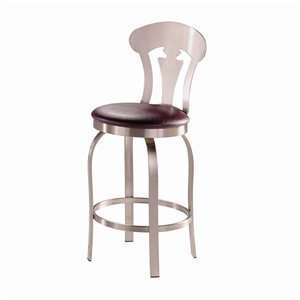  Trica Vintage 34 Brushed Steel Moonstone Bar Stool 