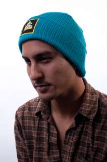 NEW MENS YOUNG & RECKLESS LOGO TEAL GREEN CLASSIC KNITTED BEANIE SKULL 