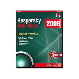  New Kaspersky Lab Antivirus 2009 3 User Advanced Proactive 