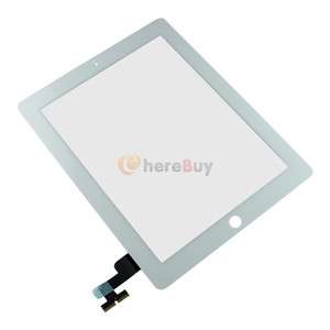 LCD Touch Screen Glass Digitizer For Apple iPad 2 White  