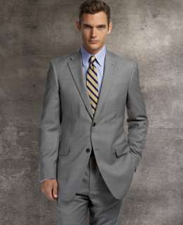 Tommy Hilfiger Suit Separates, Grey Sharkskin Trim Fit